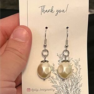Elegant Pearl Drop Earrings